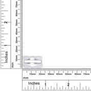 Round Cut White Cubic Zirconia Double Infinity Wedding Ring Guard Enhancer in 925 Sterling Silver