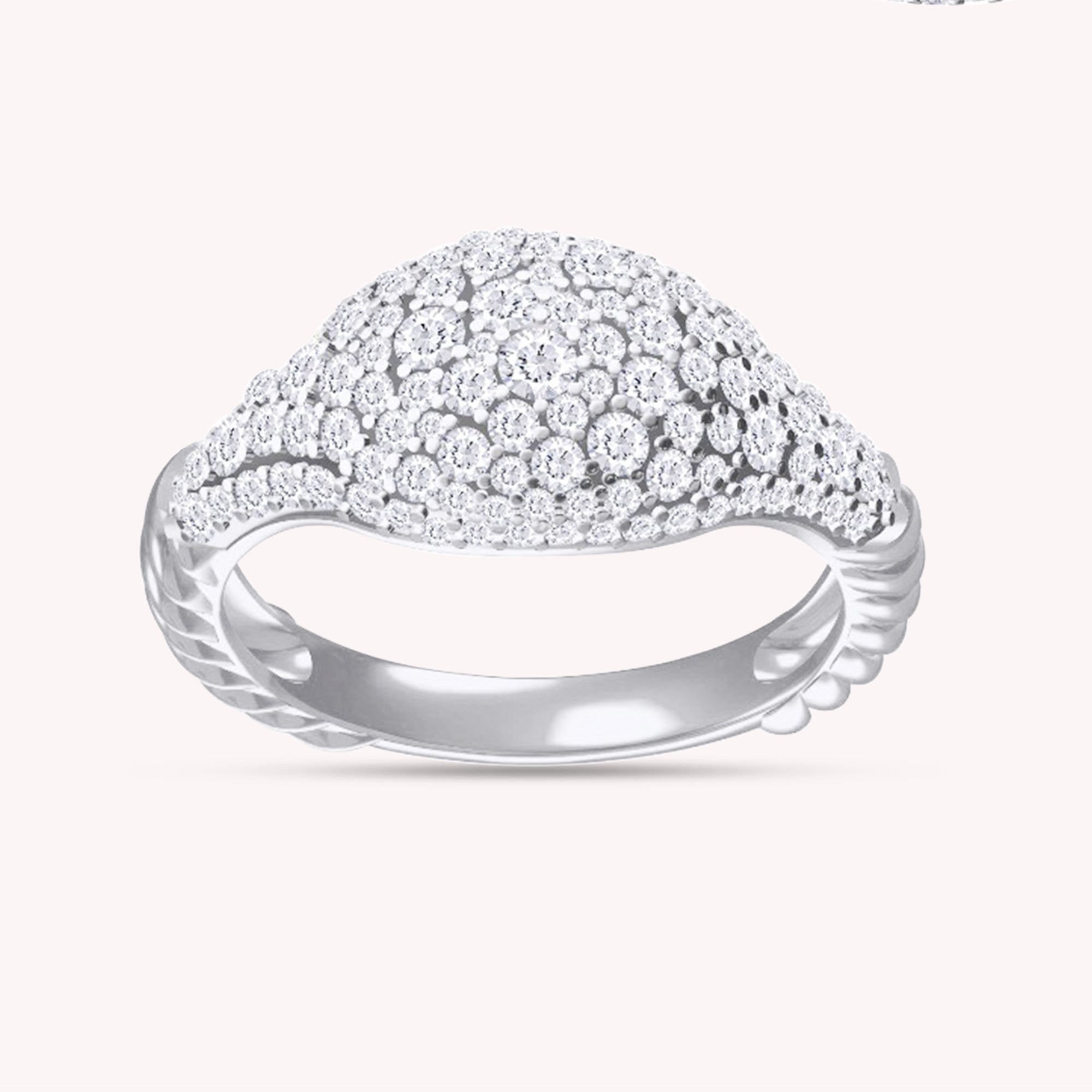Affair Diamond Signet Ring