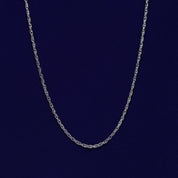 Twisted Braided 18 Inch Rope Chain with Spring-Ring Clasp