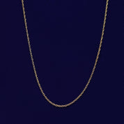 Twisted Braided 18 Inch Rope Chain with Spring-Ring Clasp