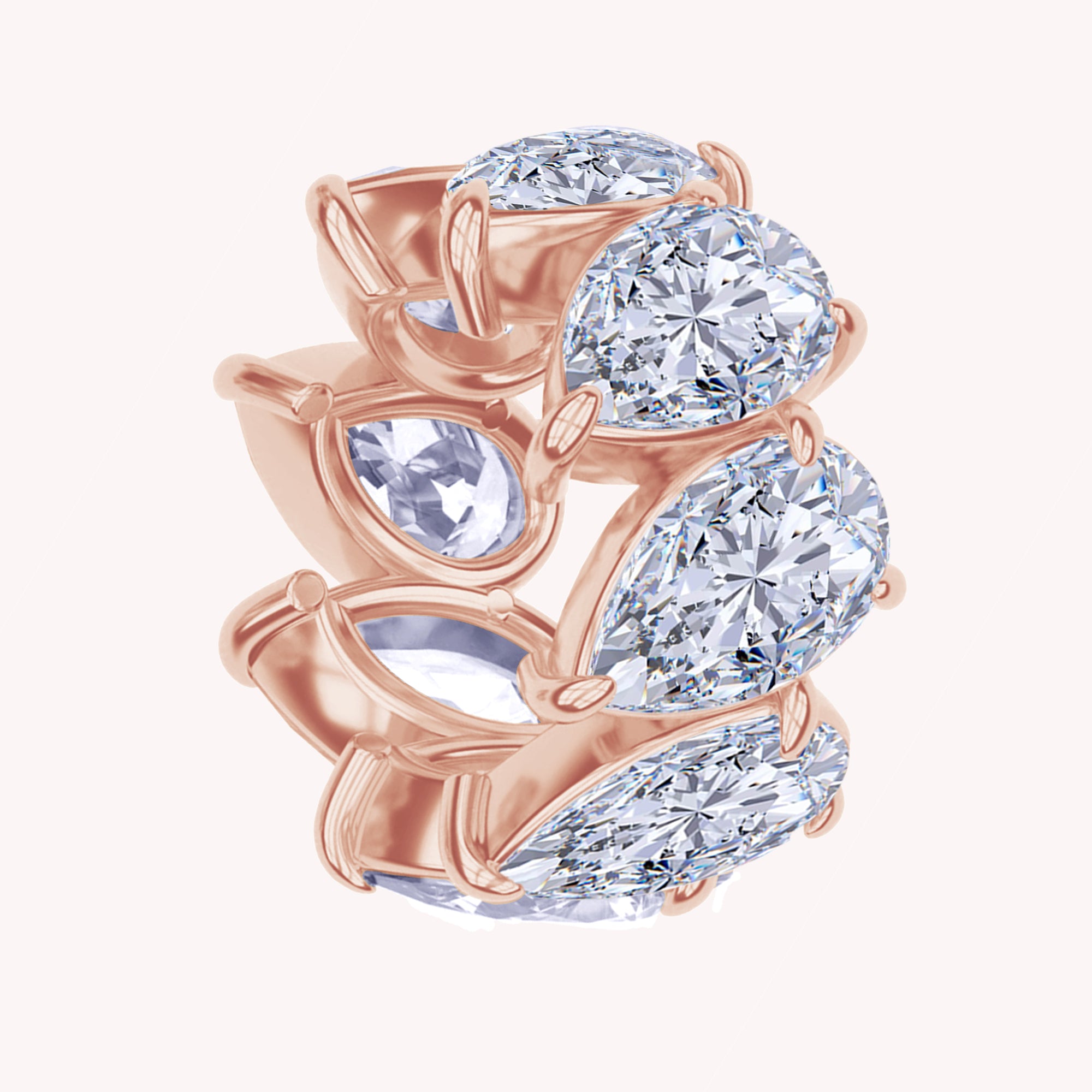 Eternity Circle Pendant Lab Created Moissanite