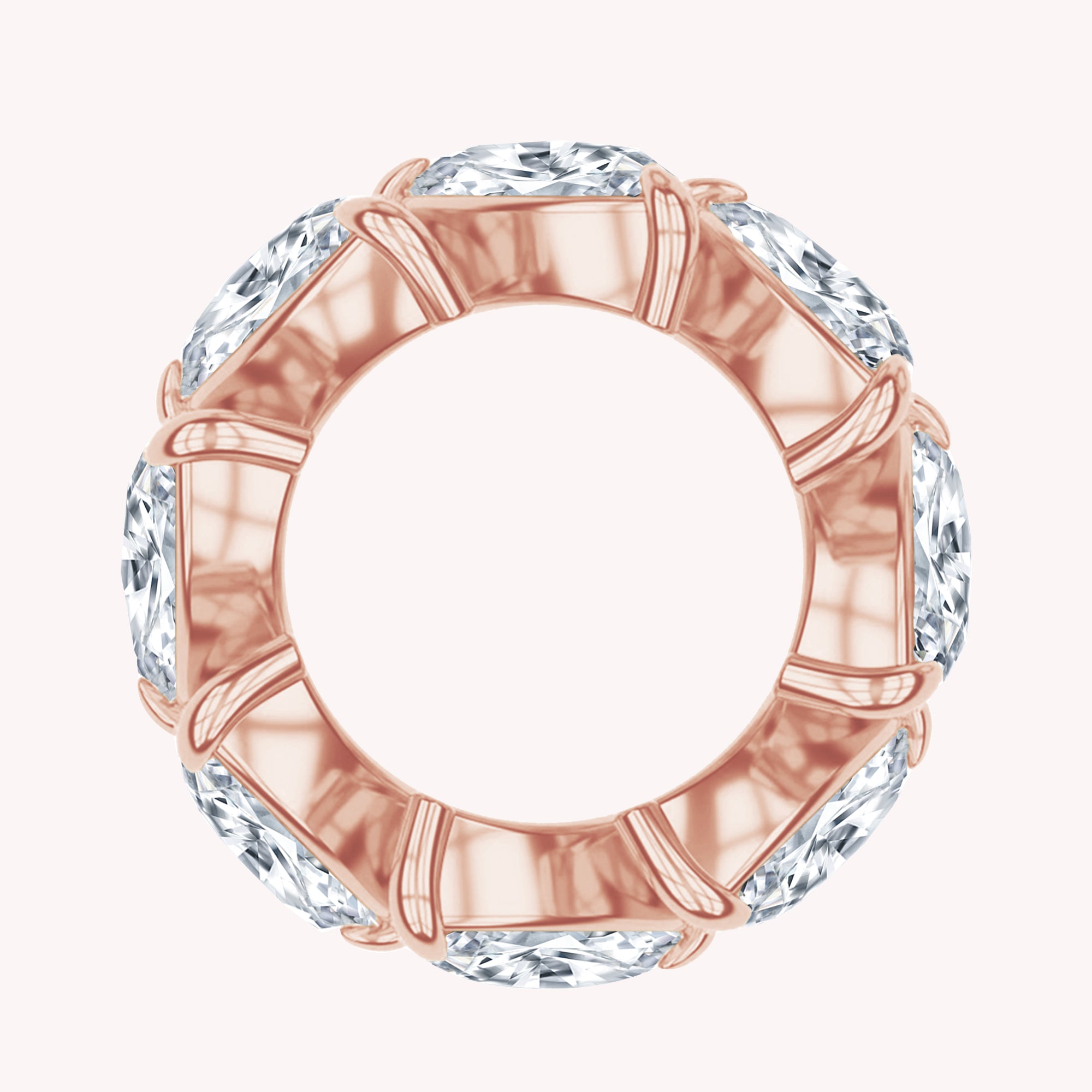Eternity Circle Pendant Lab Created Moissanite