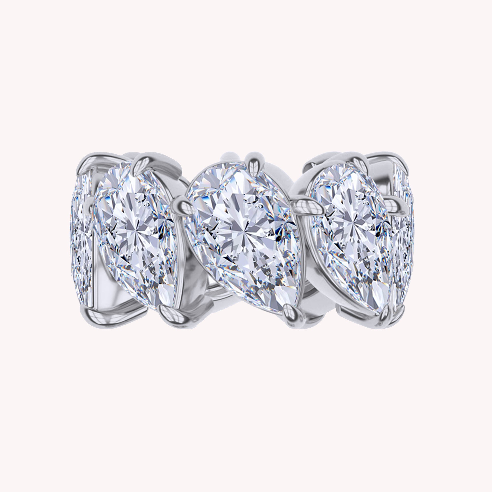 Eternity Circle Pendant Lab Created Moissanite