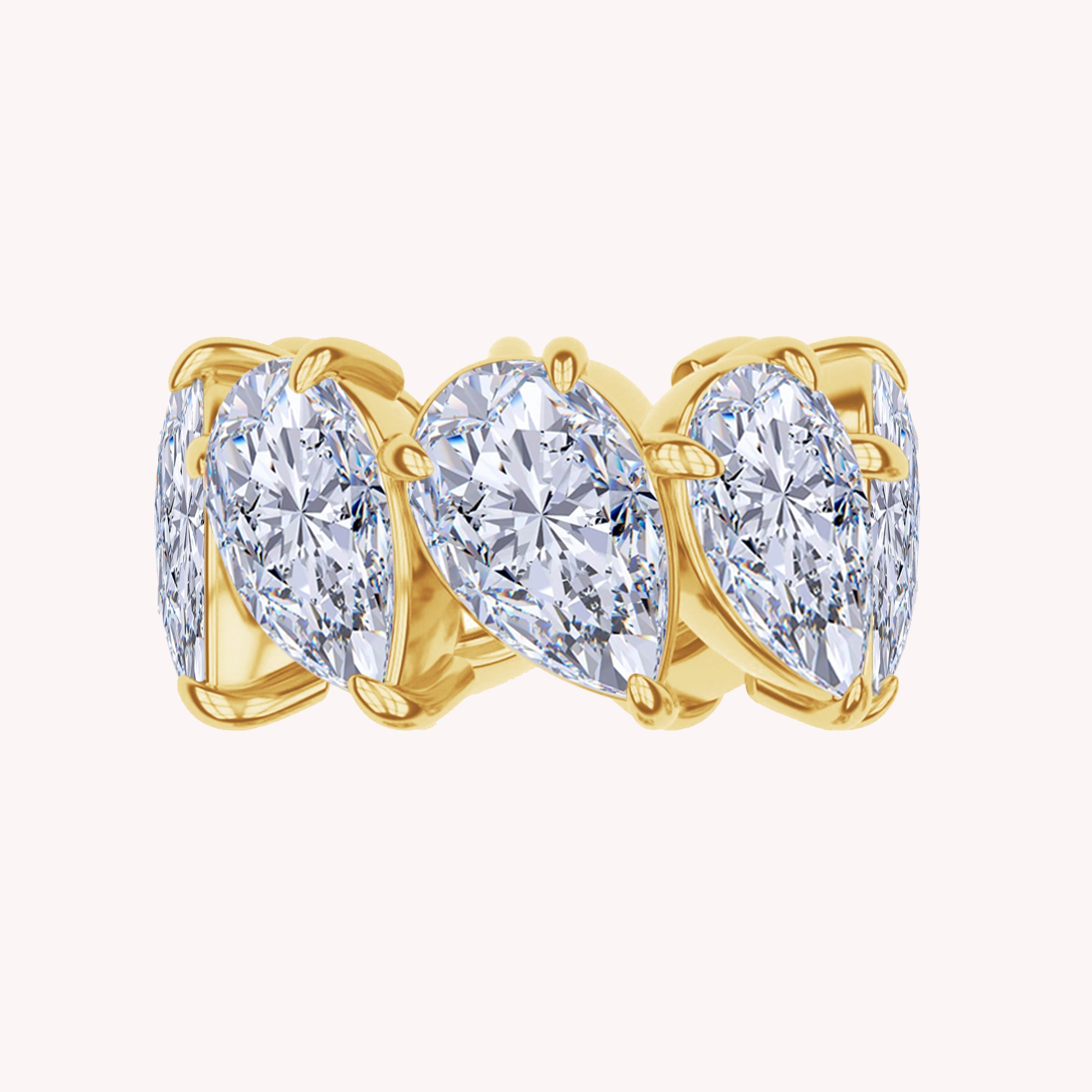 Eternity Circle Pendant Lab Created Moissanite