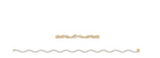 Moissanite studded Wavy 10K Gold Tennis Bracelet