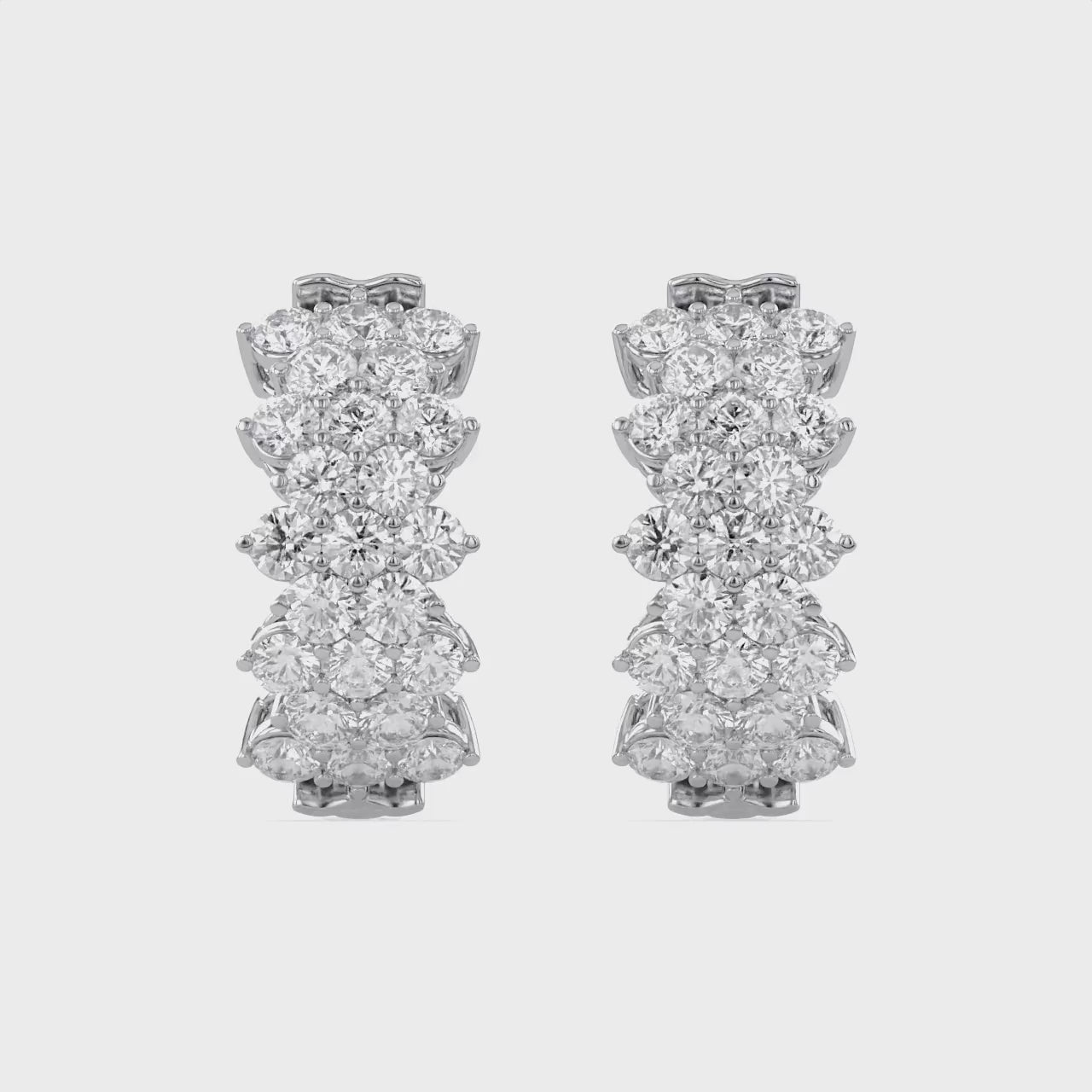 Huggie Hoop Lab Grown Diamond Earrings