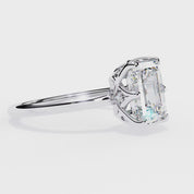 Amanda 6-Prong Emerald Cut Lab Grown Diamond Engagement Ring