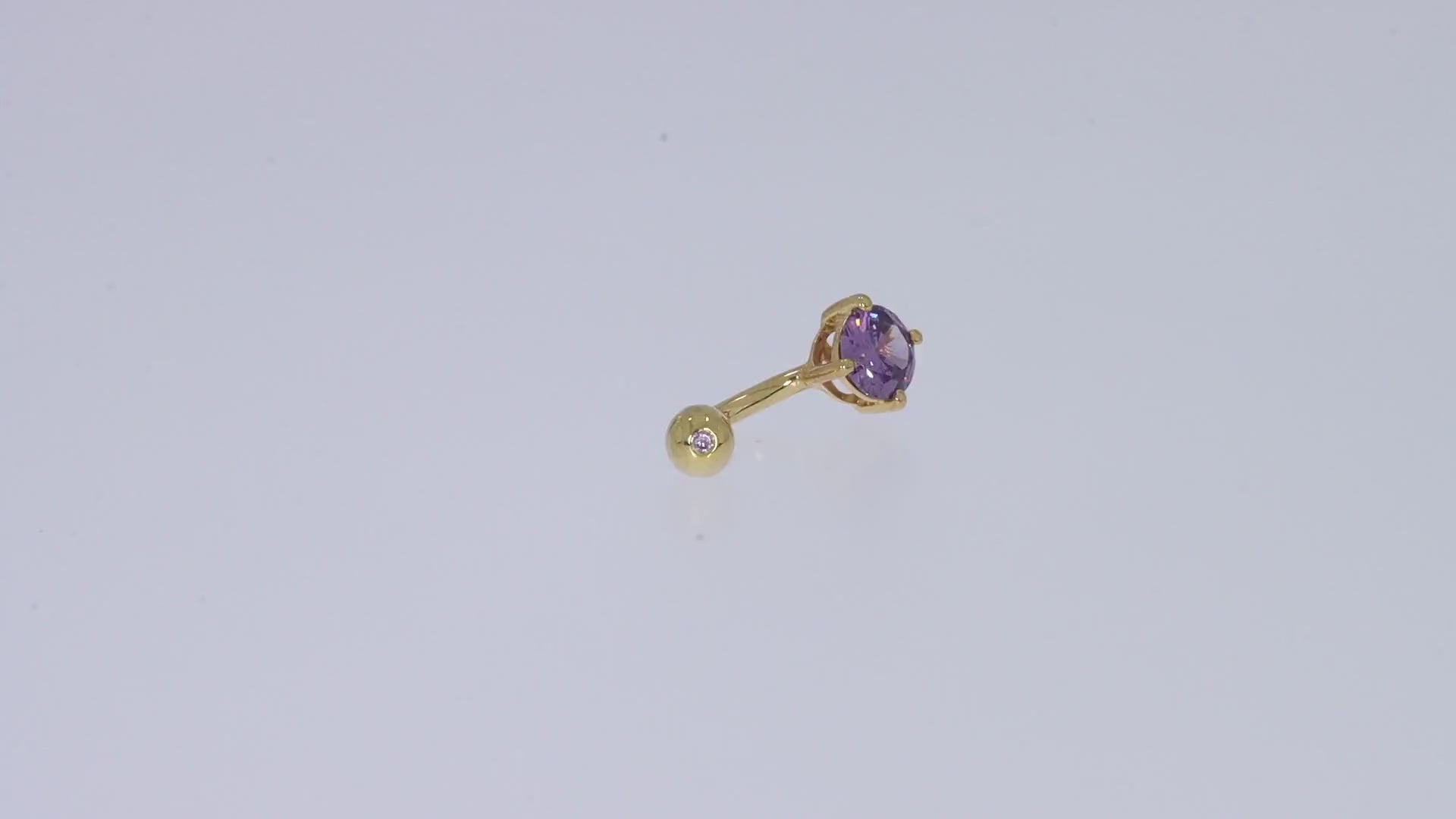 Body Piercing Belly Button Navel Ring Sterling Silver