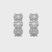 10MM Halo Lab Grown Diamond Hoop Earrings