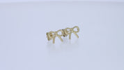 Bow Stud Earrings Sterling Silver