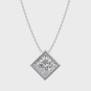 Princess-Cut Solitaire Pendant Necklace | Lab-Grown Diamond