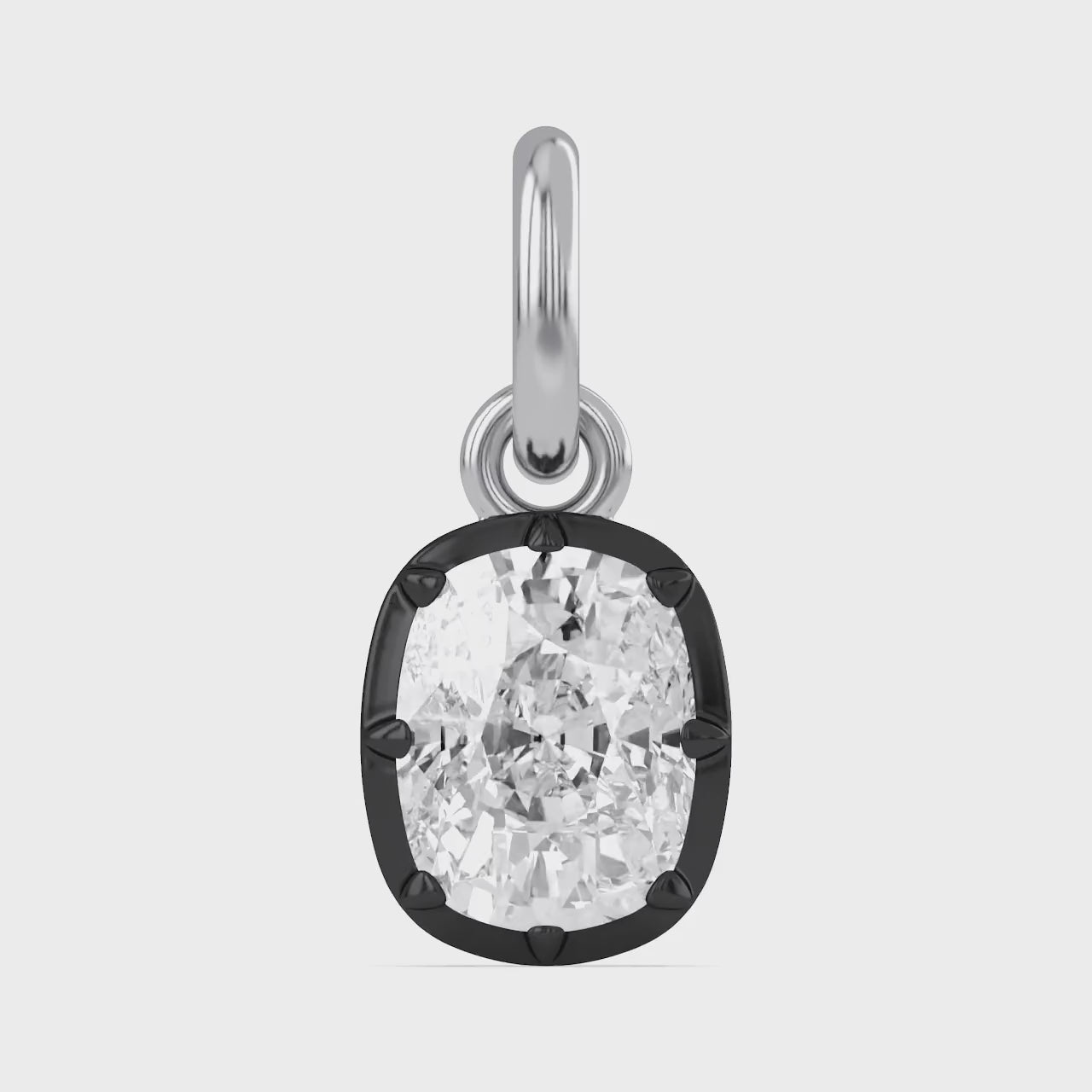 Cushion-Cut Solitaire Pendant | Lab-Grown Diamond