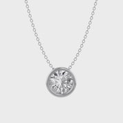 Round-Cut Solitaire Pendant Necklace | Lab-Grown Diamond