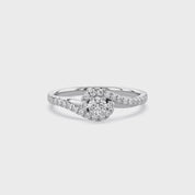 Halo Bypass Promise Lab Grown Diamond Ring Round