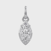 Marquise-Cut Solitaire Pendant | Lab-Grown Diamond