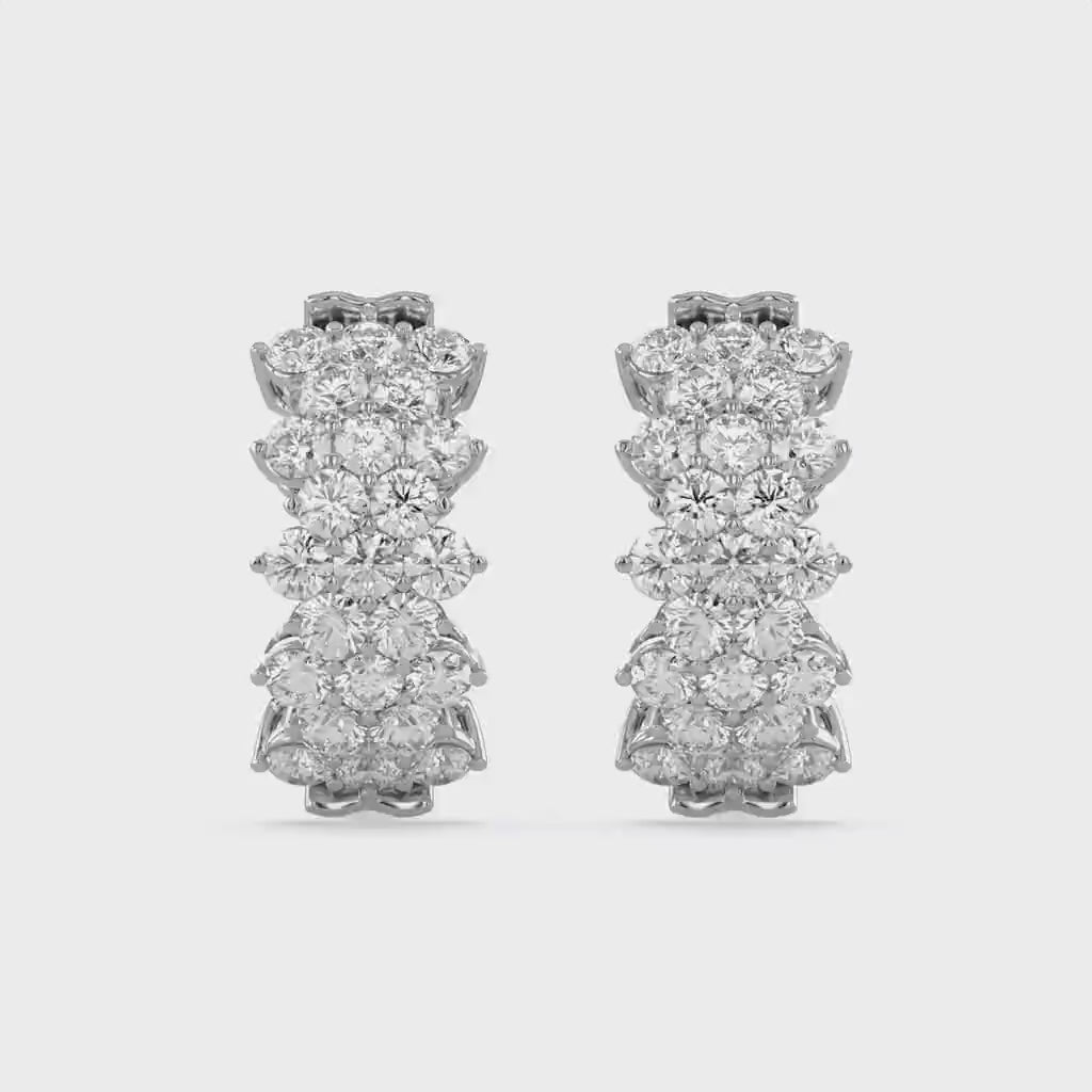 Huggie Hoop Lab Grown Diamond Earrings