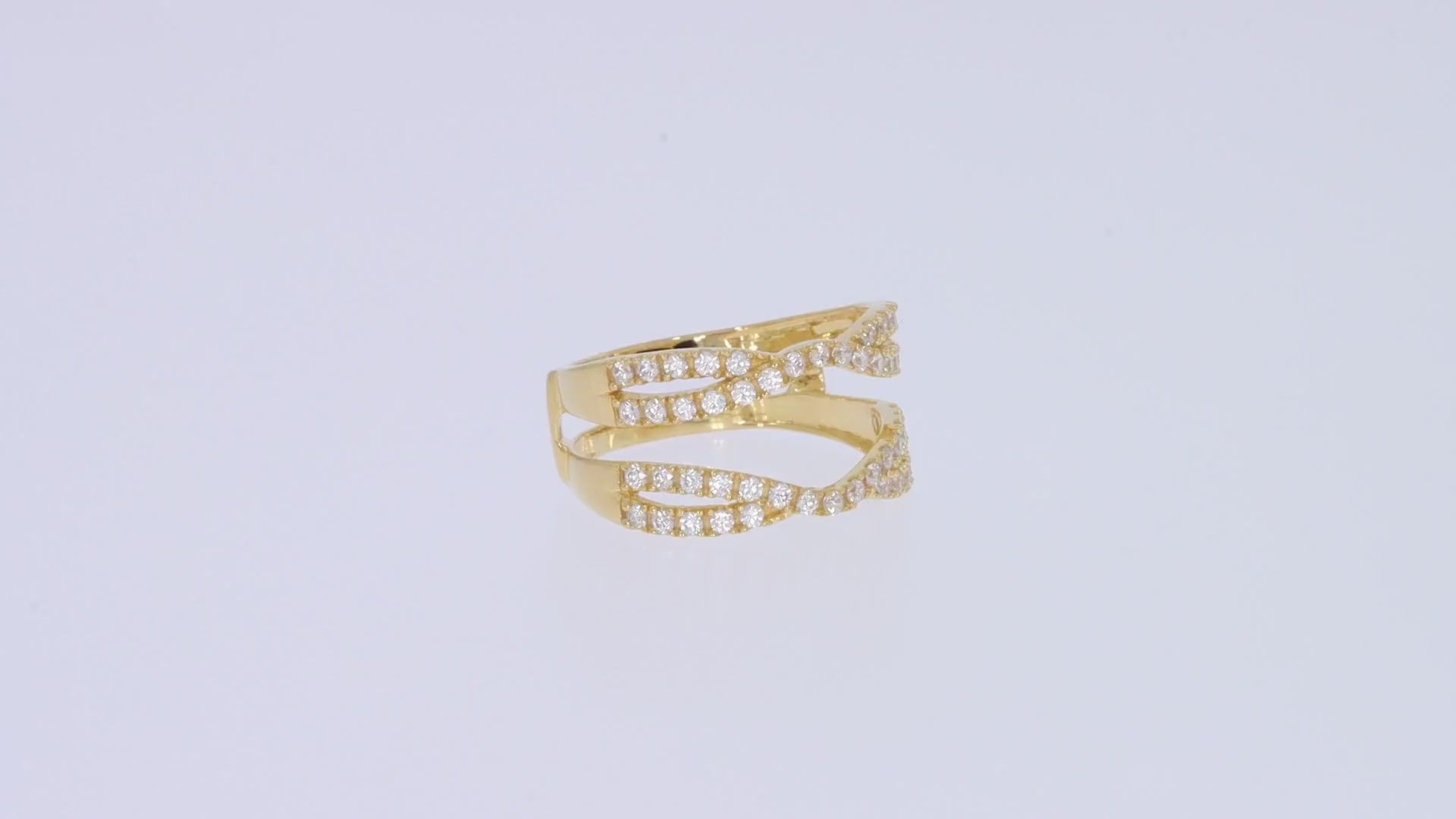 Round Cut White Cubic Zirconia Double Infinity Wedding Ring Guard Enhancer in 925 Sterling Silver