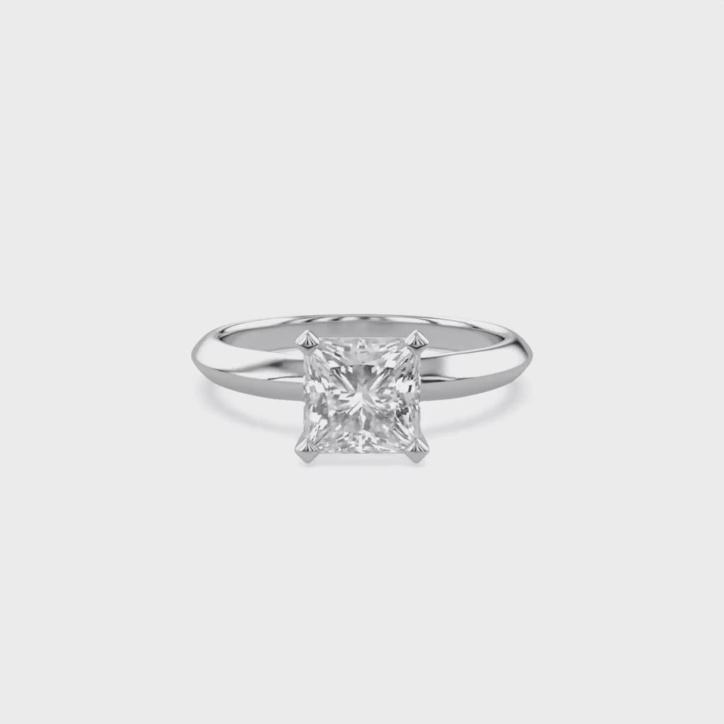 Solitaire Engagement Ring Lab Grown Diamond