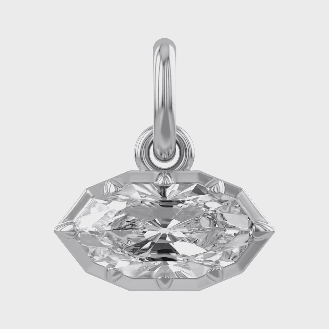 Multi Shape Lab Grown Diamond Solitaire Pendant