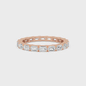 Troi Emerald Cut Eternity Ring