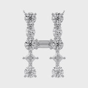 Initial Letter Pendant Multi Shape Lab Grown Diamond