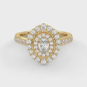 Oval & Round 1.05 Carat Lab Diamond Ring – IGI Certified