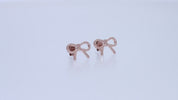 Bow Stud Earrings Sterling Silver
