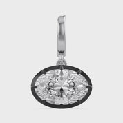 Solitaire Pendant Oval Cut Lab Grown Diamond