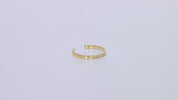 Natural Diamond Accent Adjustable Toe Ring for Women