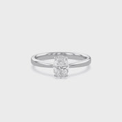 Oval-Cut Solitaire Engagement Ring | Lab-Grown Diamond