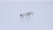Bow Stud Earrings Sterling Silver