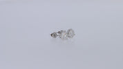 Lab Created Moissanite 3-Prong Martini Stud Earrings