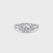1.75 CT Three Stone Round lab Grown Diamond Engagement Ring