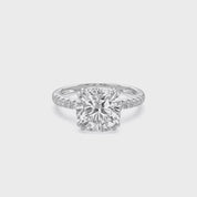 Solitaire Engagement Wedding Ring Center 10mm Lab Grown Diamond