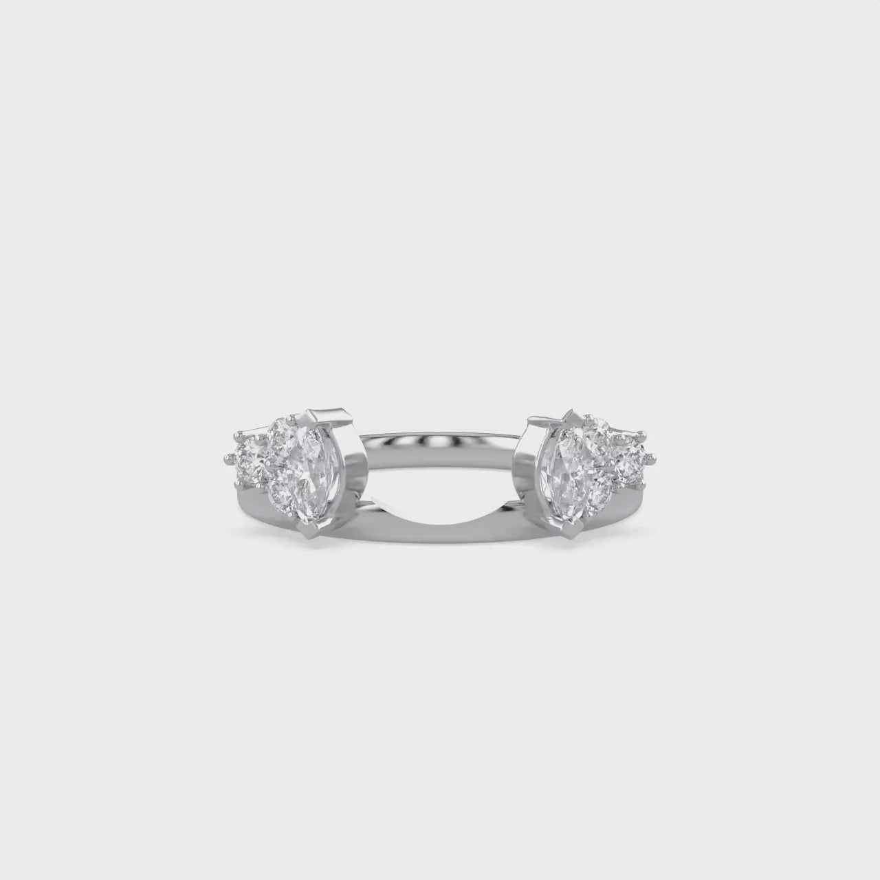 Lab Created Moissanite Stackable Enhancer Ring