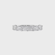 Emerald-Cut Half-Eternity Band Ring | Lab-Grown Diamond