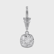 Cushion-Cut Dog Clip Bail Pendant | Lab-Grown Diamond