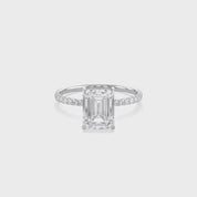 Hidden Halo Engagement Ring 2.65 Ct Lab Grown Diamond