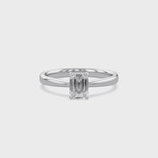 Emerald-Cut Solitaire Engagement Ring | Lab-Grown Diamond