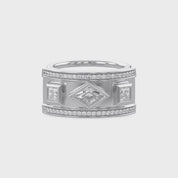 1.30 CT Mixed Cut Lab Grown Diamond Oura Ring Jacket