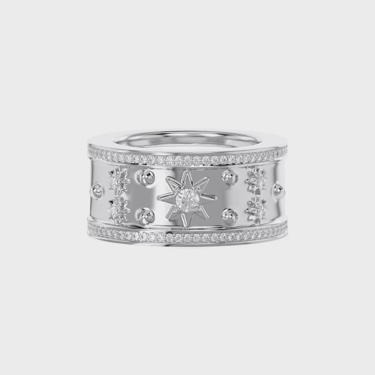 0.40 CT Round Cut Lab Grown Diamond Oura Ring Jacket