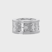 0.40 CT Round Cut Lab Grown Diamond Oura Ring Jacket