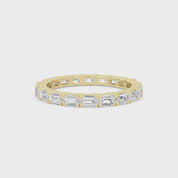 Troi Emerald Cut Eternity Ring
