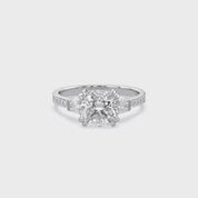 Three Stone Lab Grown Diamond Engagement Ring