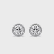 Round-Cut Solitaire Stud Earrings | Lab-Grown Diamond