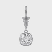 Cushion-Cut Dog Clip Bail Pendant | Lab-Grown Diamond