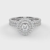 Round Diamond IGI Bridal Set Ring