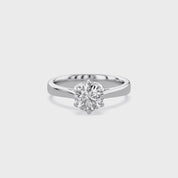 Round Cut Lab Grown Diamond Solitaire Engagement Ring