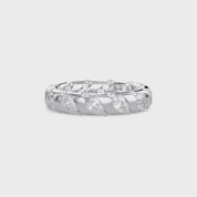 2.90CT Pear & Round Cut Lab Grown Diamond Interwoven Wedding band