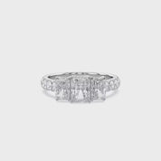 Lab Grown Diamond Three Stone Engagement Ring